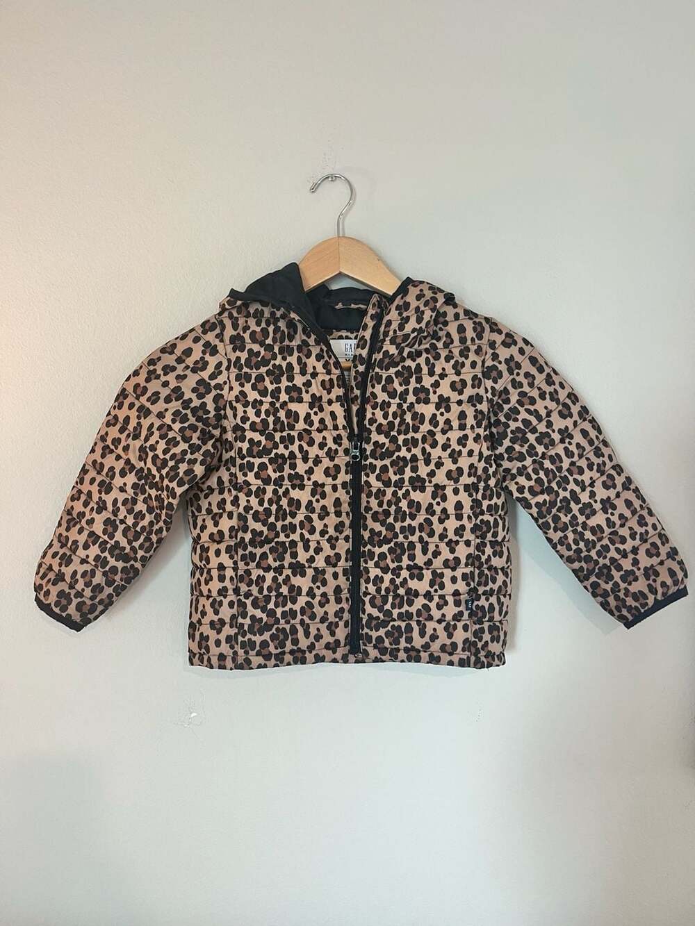 Gap Kids, ColdControl Puffer Jacket, Leopard Print, Fall/Winter Jacket, Kids XS